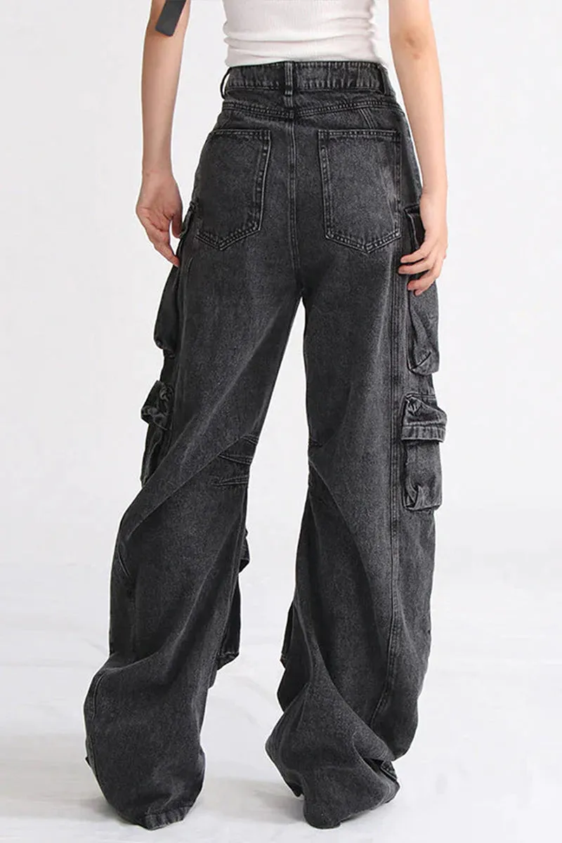 HWT1241 Urban Cargo Denim Pants