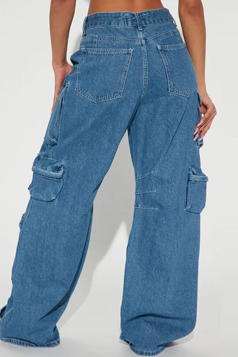 HWT1241 Urban Cargo Denim Pants
