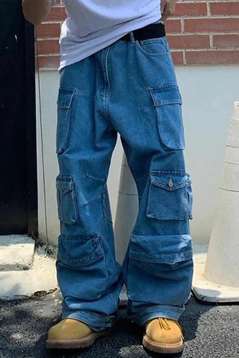 HWT1241 Urban Cargo Denim Pants