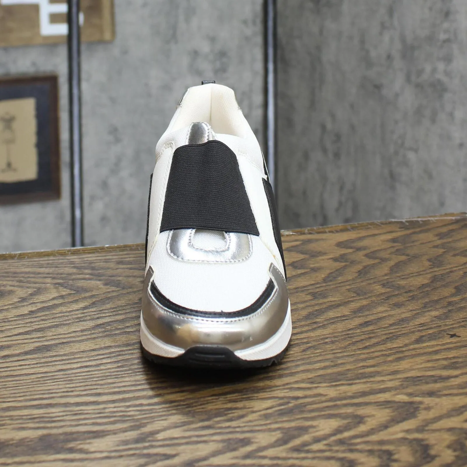 Inc Heily Wedge Sneakers Amputee Replacement Left Shoe Only White Multi 7.5M