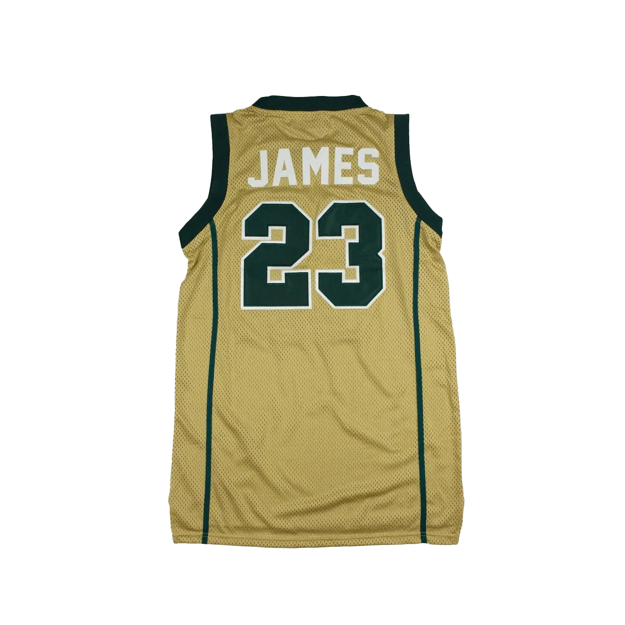 IRISH LEBRON JAMES AUTHENTIC BASKETBALL JERSEY (GOLD)