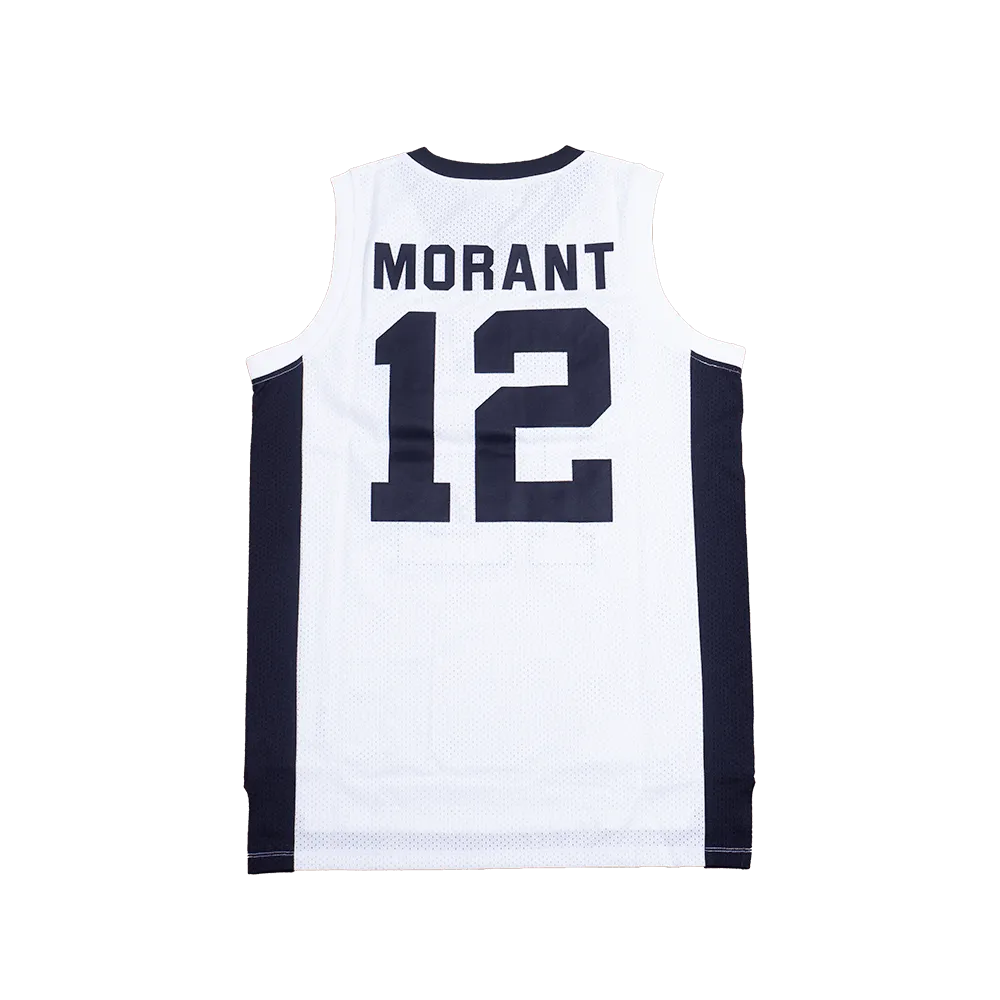 JA MORANT HIGH SCHOOL BASKETBALL JERSEY (WHITE)