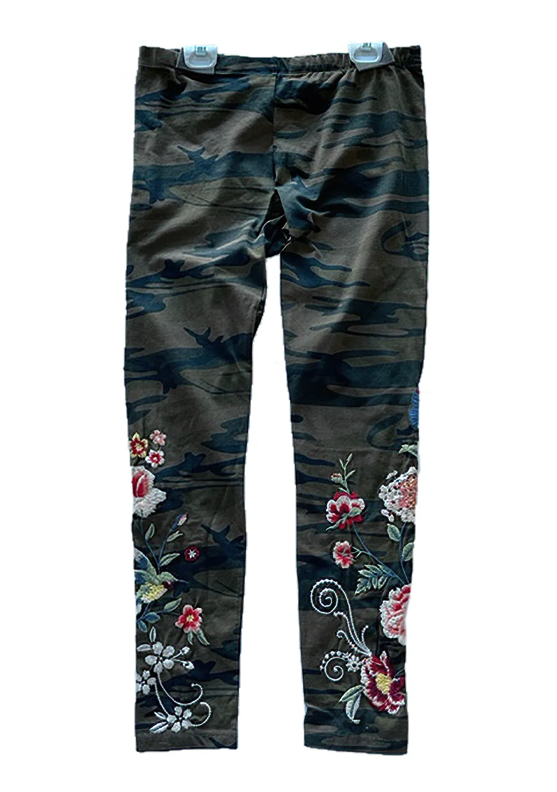 Johnny Was Jailyn Legging Molly Camo Floral Leggings Pants Embroidery Flower NEW