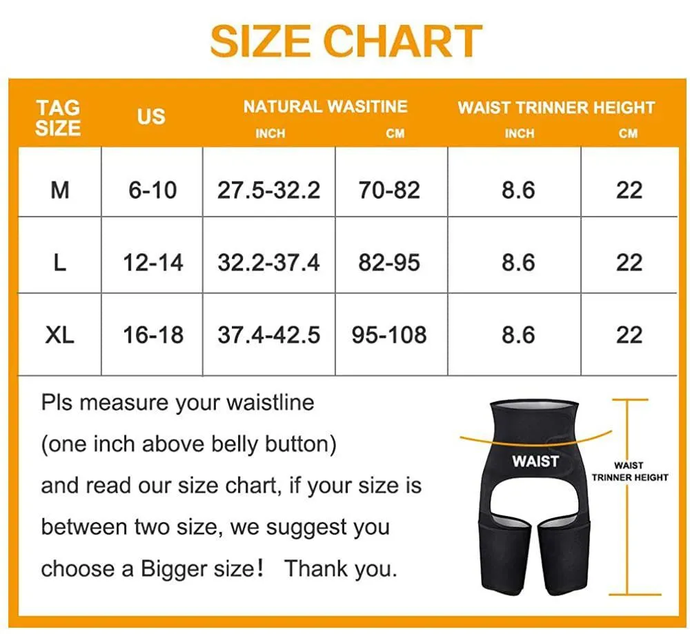 Junlan Unisex 3 in 1 Waist /Thigh/ Hip Fat Burning Trimmer