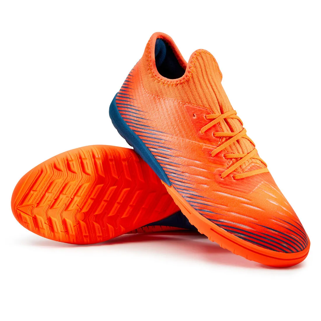 Kids' Lace-Up Football Boots CLR Turf TF