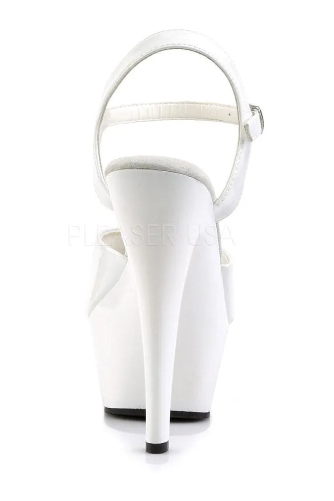 KISS-209 Platform Sandal | White Patent