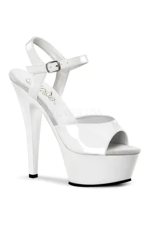 KISS-209 Platform Sandal | White Patent
