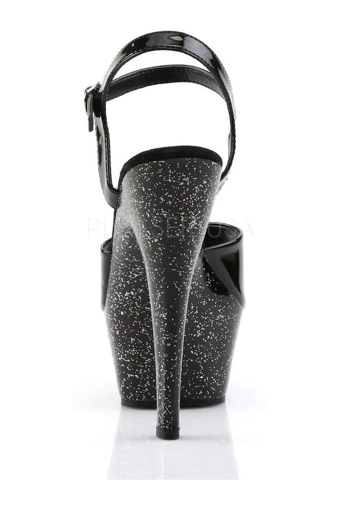 KISS-209MG Platform Sandal | Black Patent