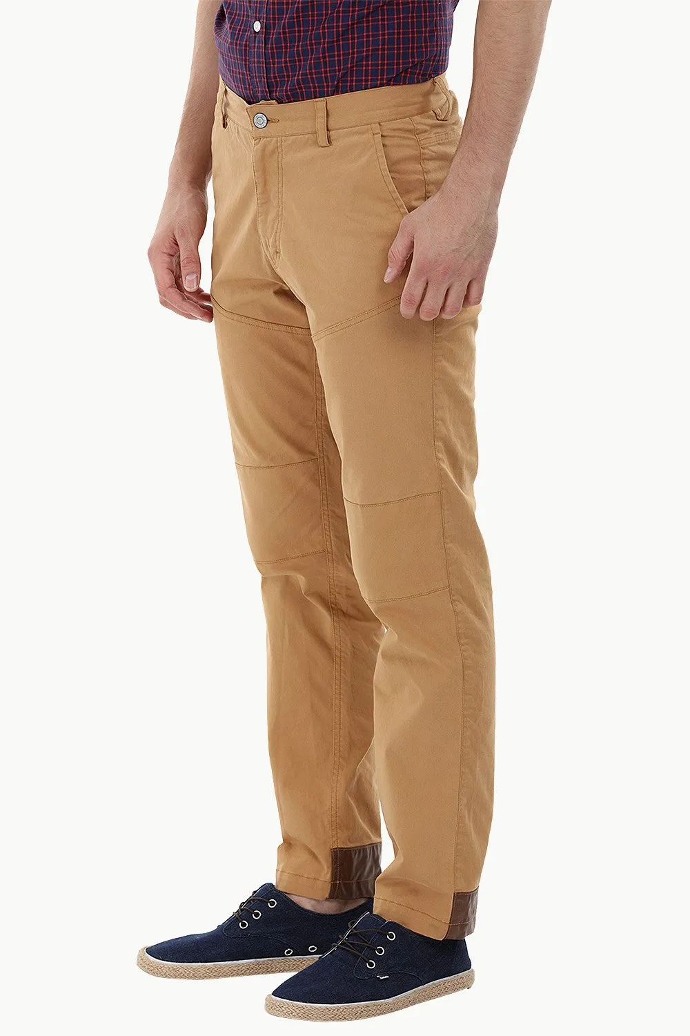 Knee-Patch Dapper Chinos