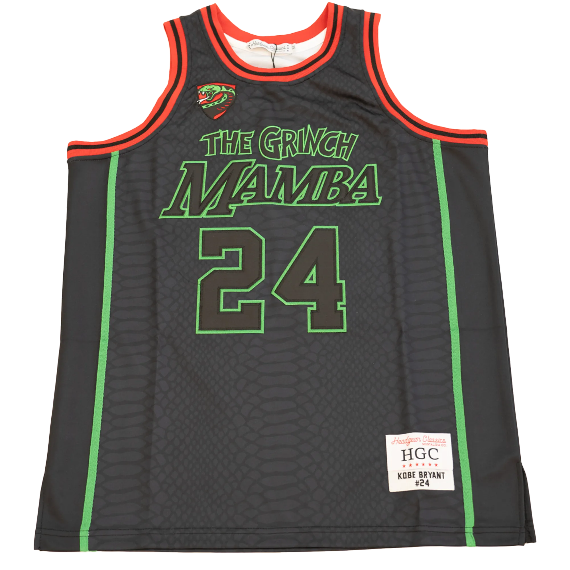 KOBE BRYANT THE GRINCH MAMBA BASKETBALL JERSEY (BLACK)