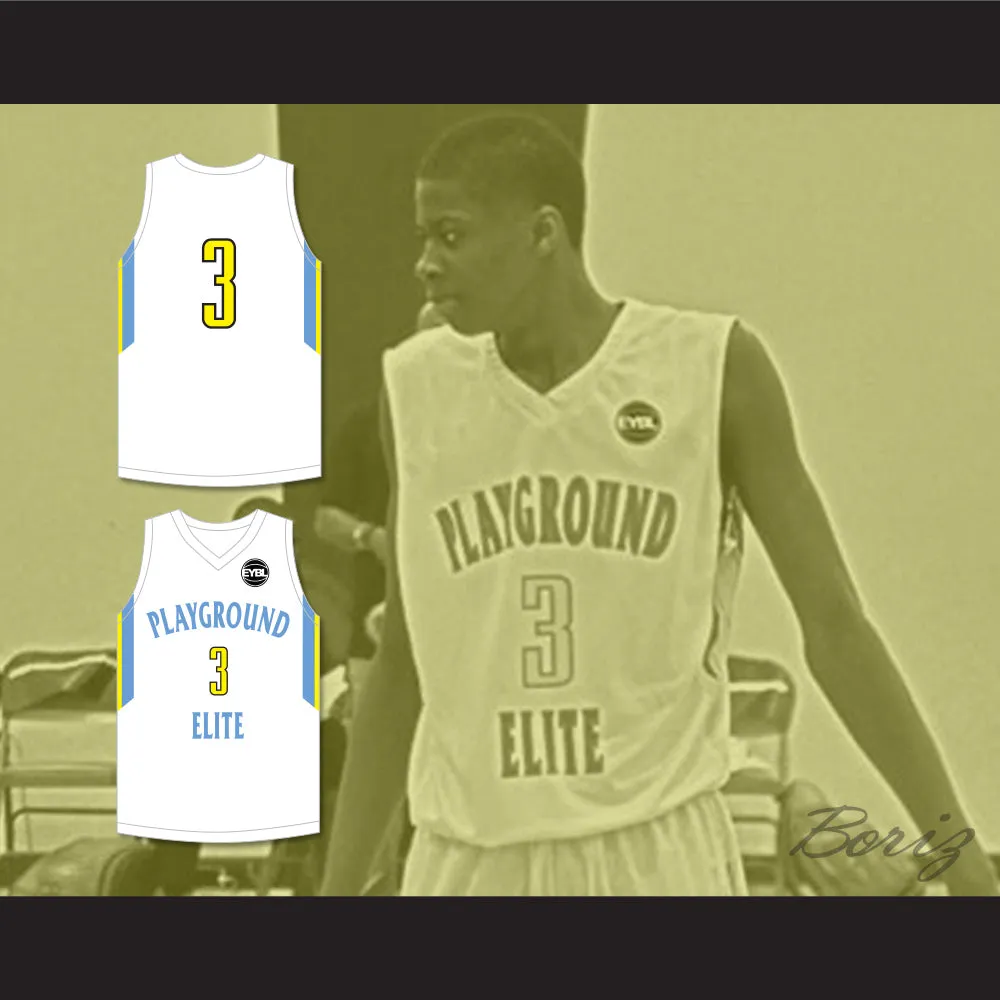 Kostas Antetokounmpo 3 Playground Elite AAU White Basketball Jersey 1