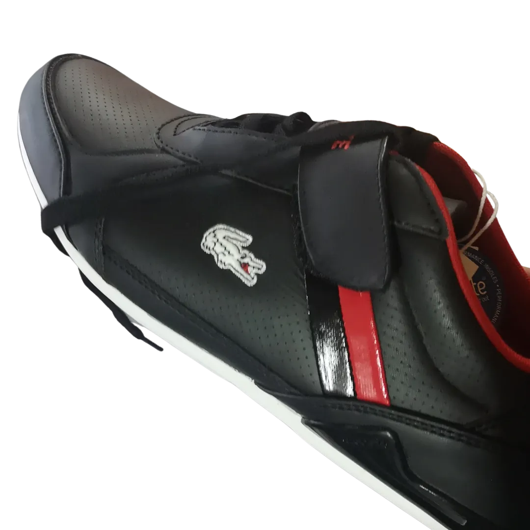 Lacoste Men's Rippon Puo US SPM Black/Red Sneakers