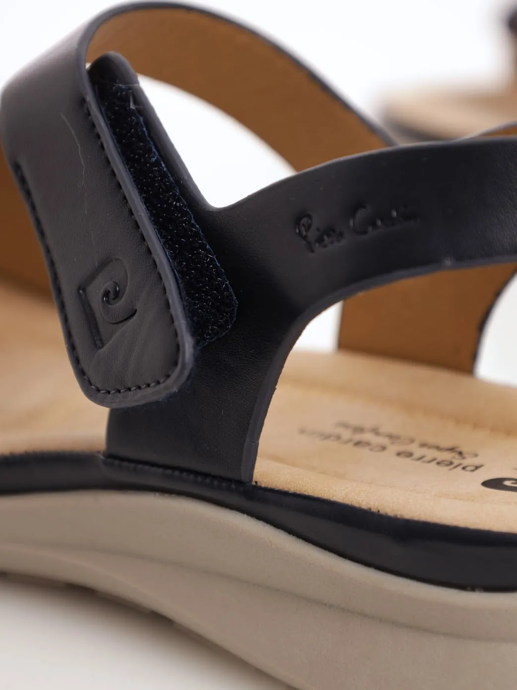 Ladies Comfort Velcro Strap Sandal - Navy