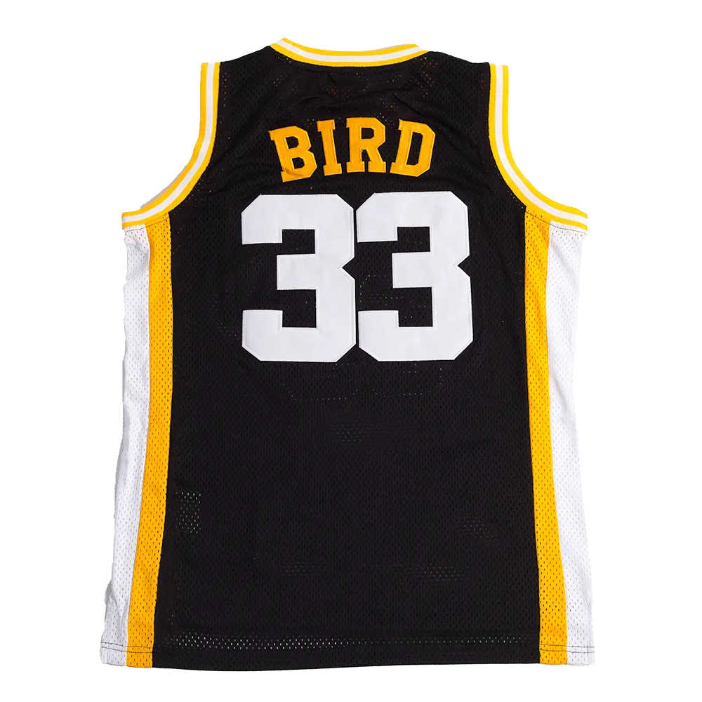 LARRY BIRD HIGH SCHOOL YOUTH BASKETBALL JERSEY (BLACK)
