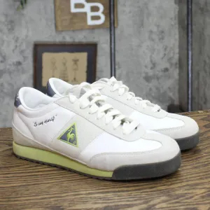 Le Coq Sportiff Womens Vintage Helsinki Lace Up Sneakers White / Lime 6M