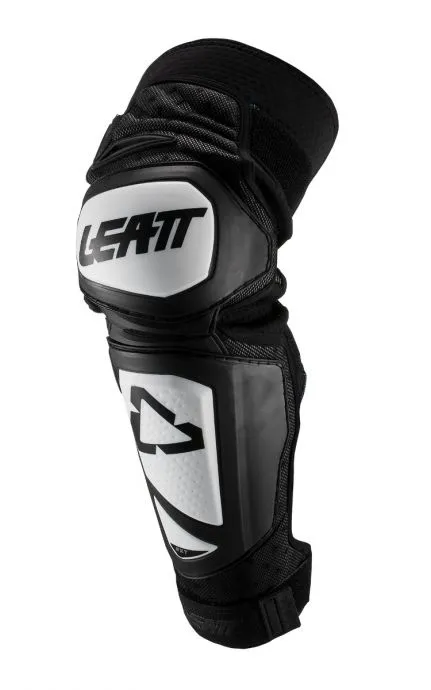 LEATT KNEE GUARD EXT WHITE/BLACK JUNIOR
