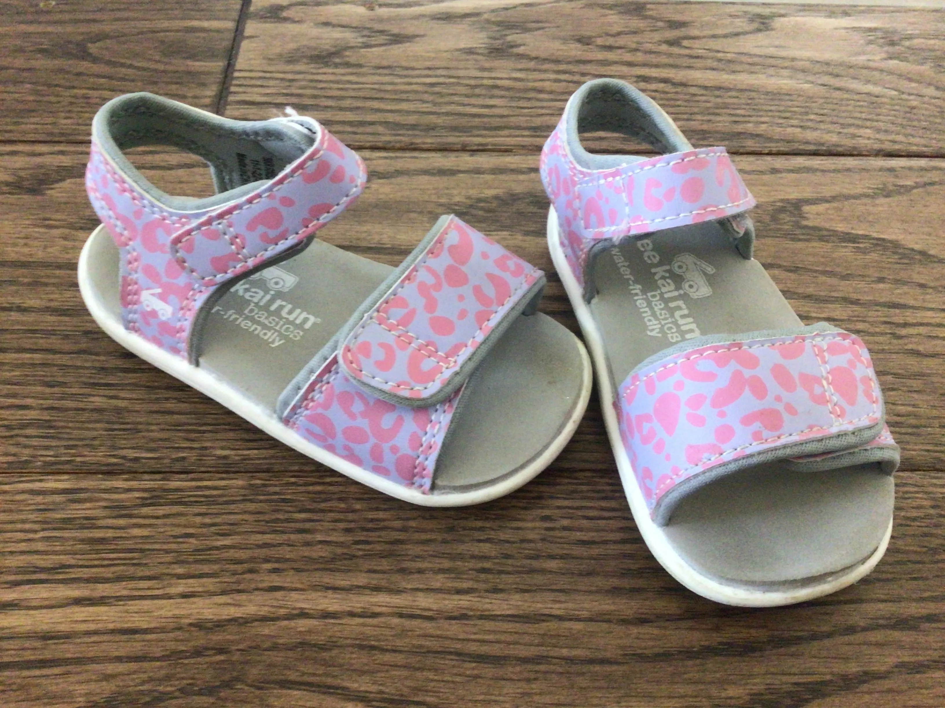 Leopard Velcro sandals-5