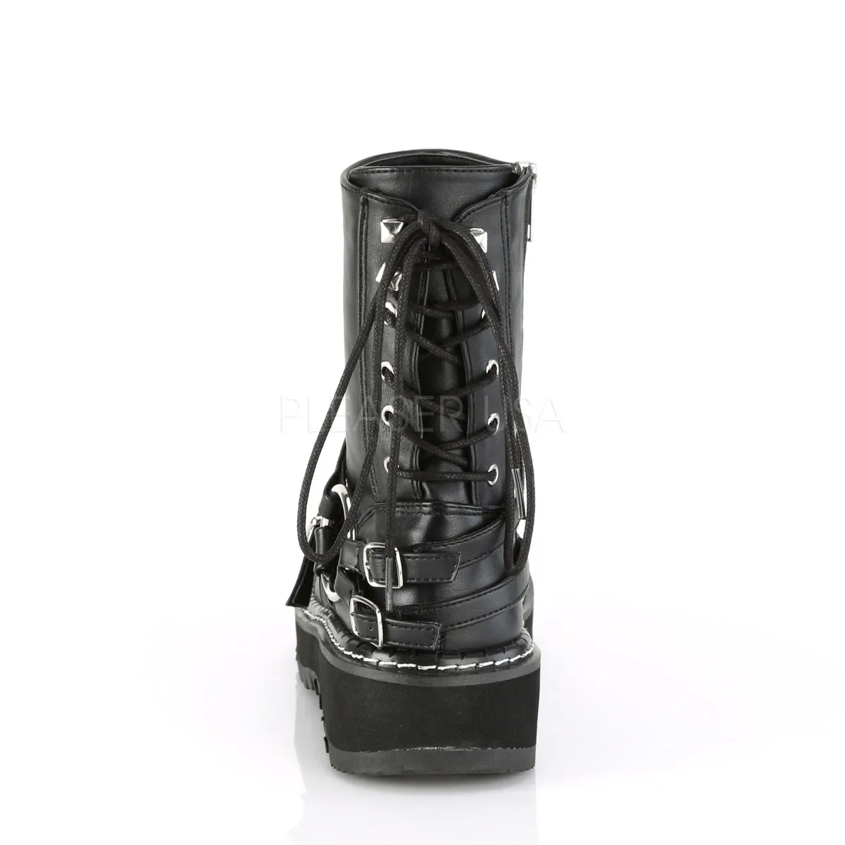 LILITH-210  Black Vegan Leather