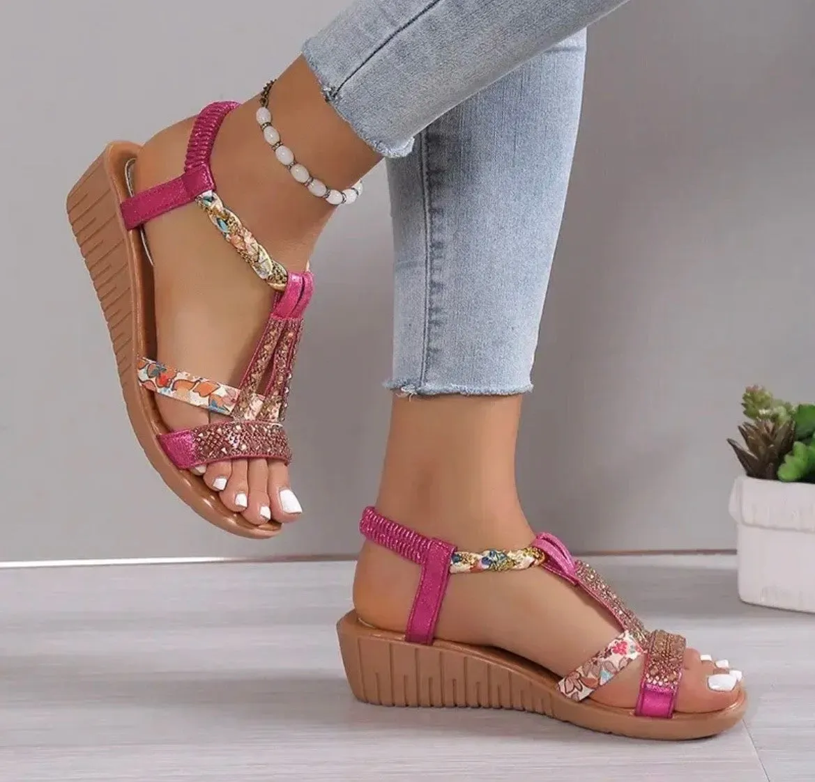 Lola Floral Sandals