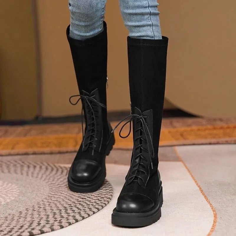 LuxeStride Knee-High Boots