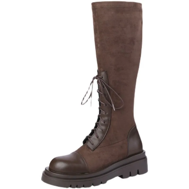 LuxeStride Knee-High Boots