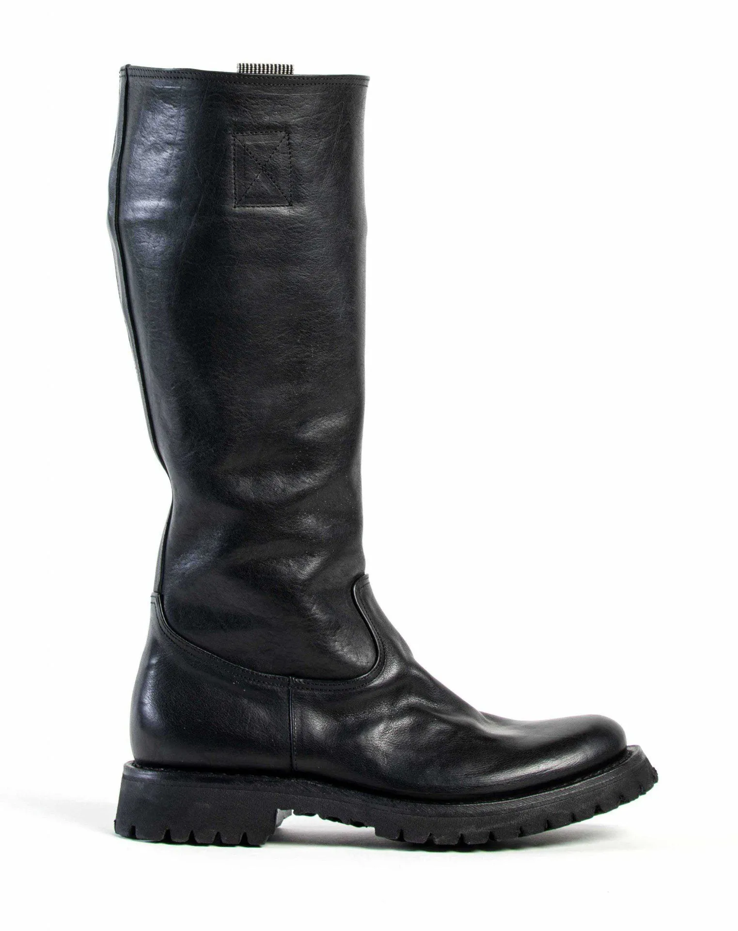 M-ENGY Black Leather Boots