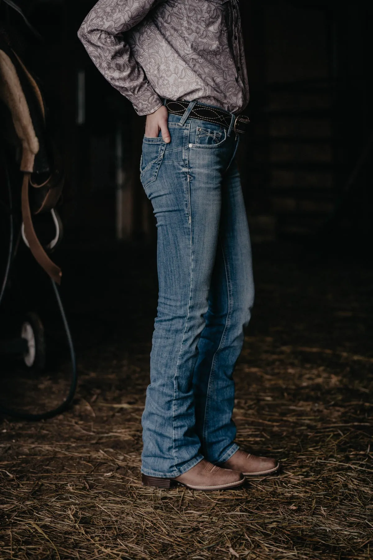 'Malaysia' Perfect Rise Bootcut Jean by Ariat (Plus Sizes Only 16W & 24W)