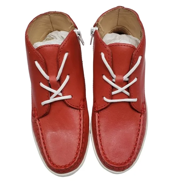 Marc Joseph | NIB West Houston Bootie Coral Napa Lace Up Leather Boots Girl 12.5