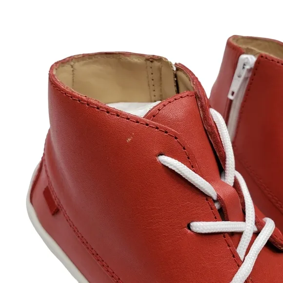 Marc Joseph | NIB West Houston Bootie Coral Napa Lace Up Leather Boots Girl 12.5