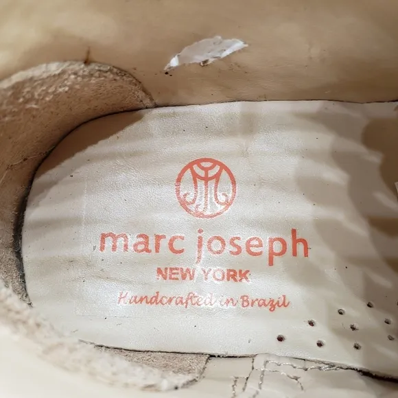 Marc Joseph | NIB West Houston Bootie Coral Napa Lace Up Leather Boots Girl 12.5