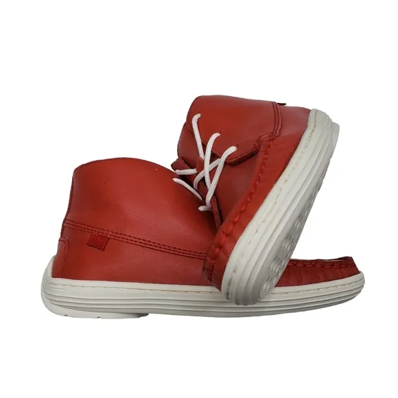 Marc Joseph | NIB West Houston Bootie Coral Napa Lace Up Leather Boots Girl 12.5