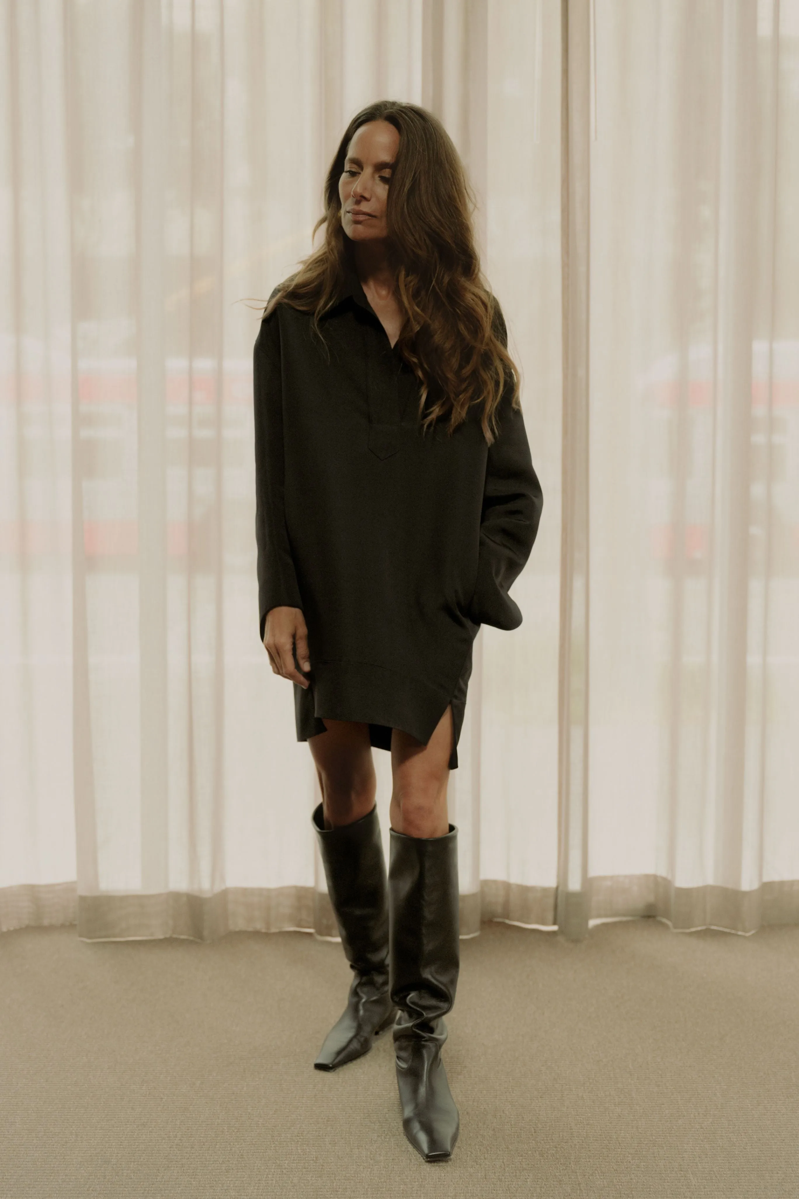 Marfa Flat Knee High Boot