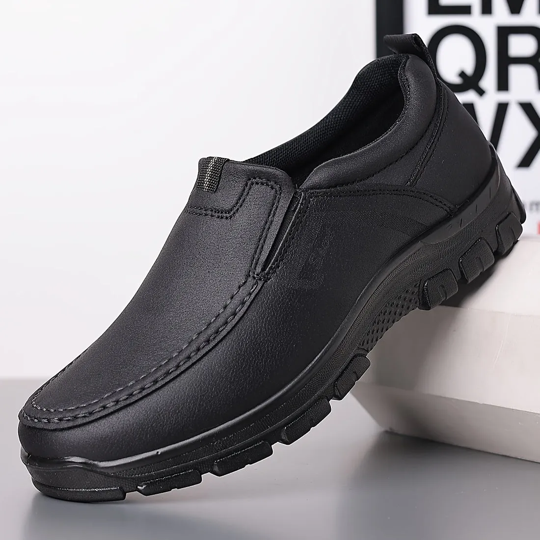 Men's Casual Loafers Flat Shoes, Comfortable Basic Style for Business