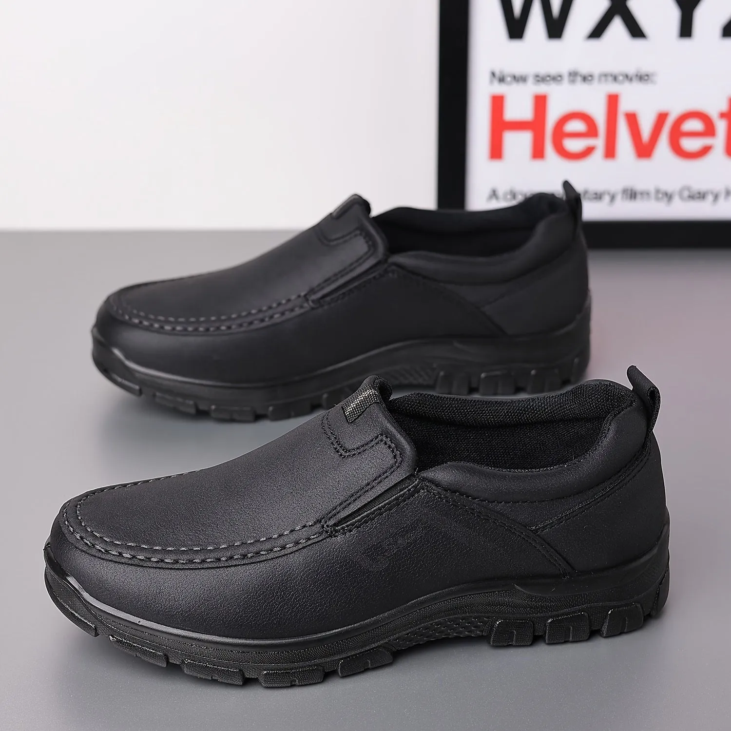 Men's Casual Loafers Flat Shoes, Comfortable Basic Style for Business