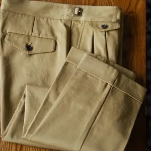 Men's Retro Loose Straight Cotton Trousers - Fashion Solid Color Business Casual Pants