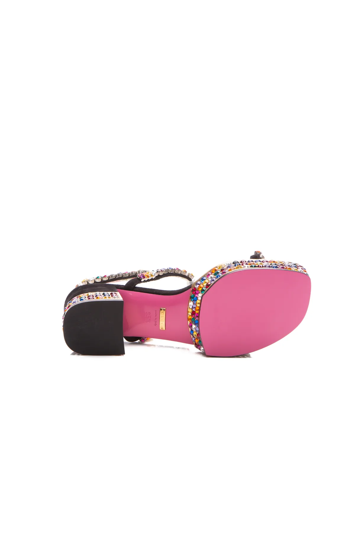Mira Crystal Platform Sandals - Size 35.5