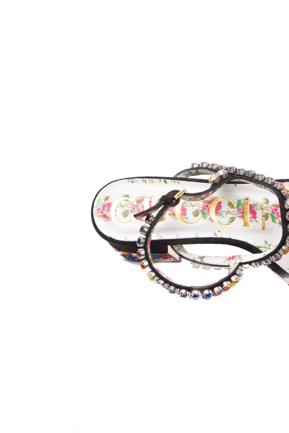 Mira Crystal Platform Sandals - Size 35.5