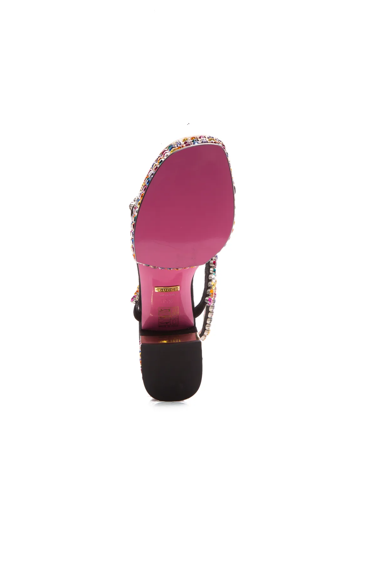 Mira Crystal Platform Sandals - Size 35.5