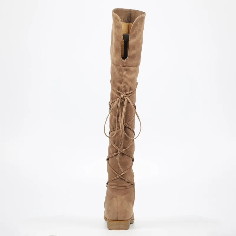 Miss Black knee length Boots