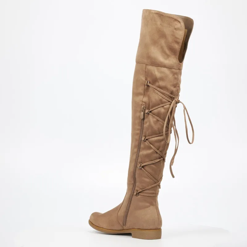Miss Black knee length Boots