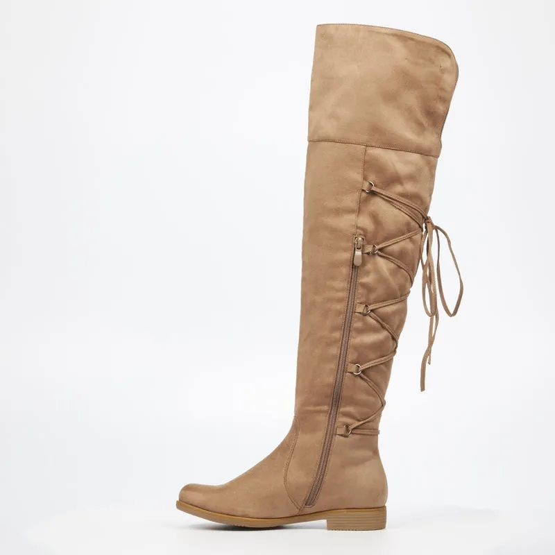Miss Black knee length Boots