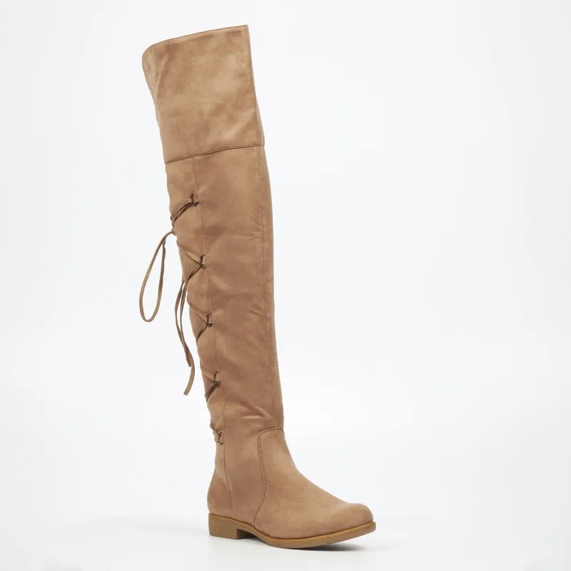 Miss Black knee length Boots