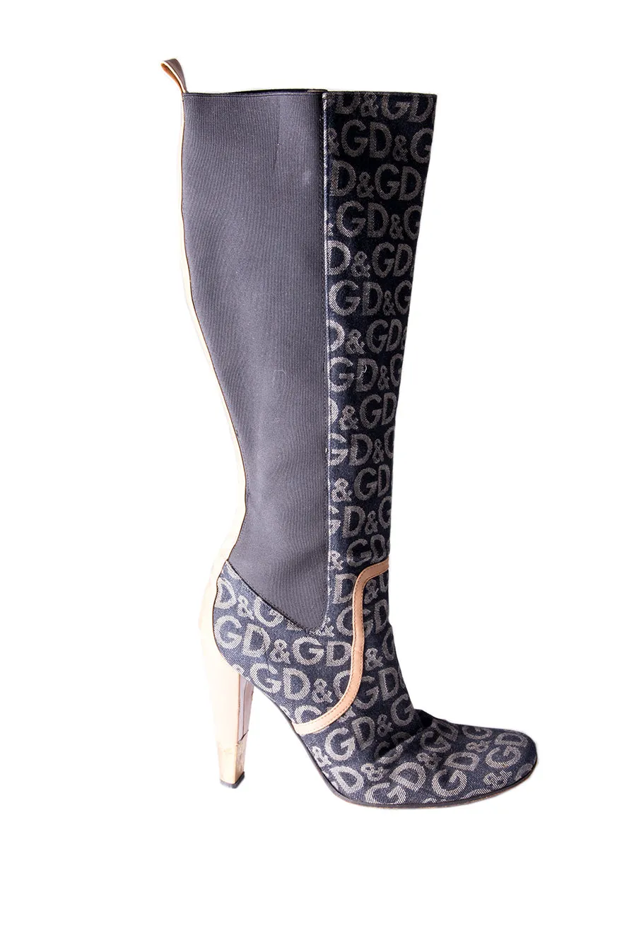 Monogram Boots