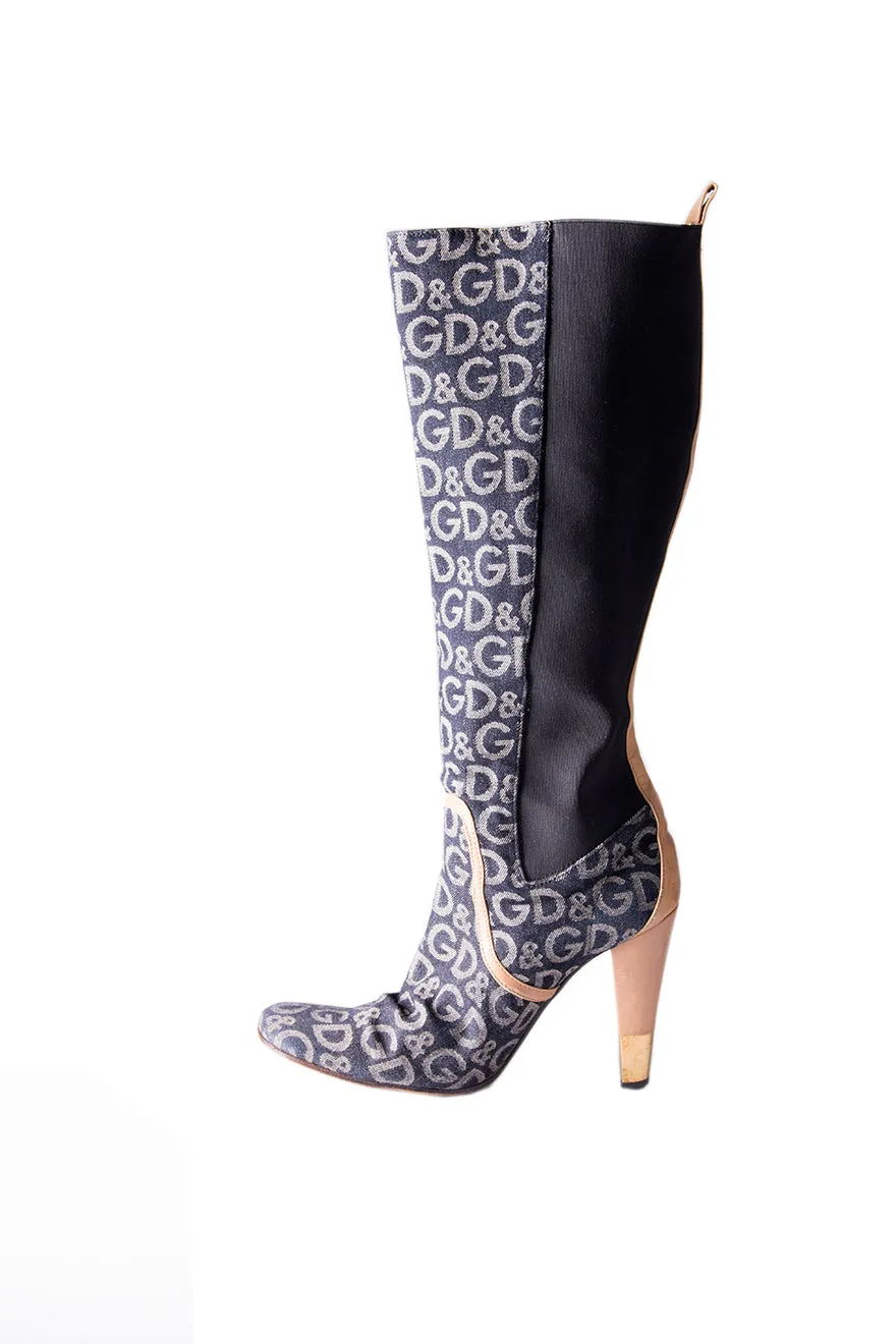 Monogram Boots