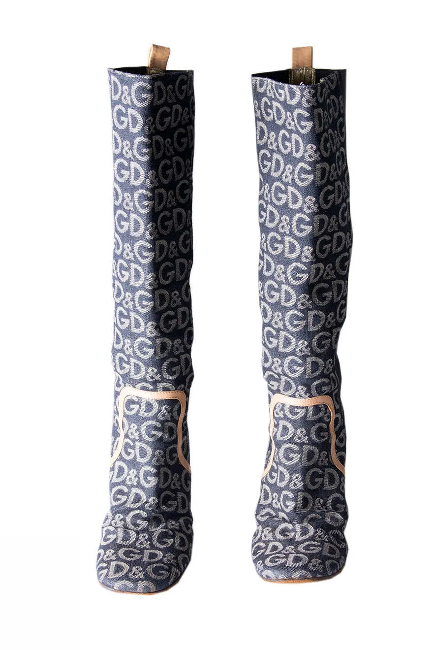 Monogram Boots