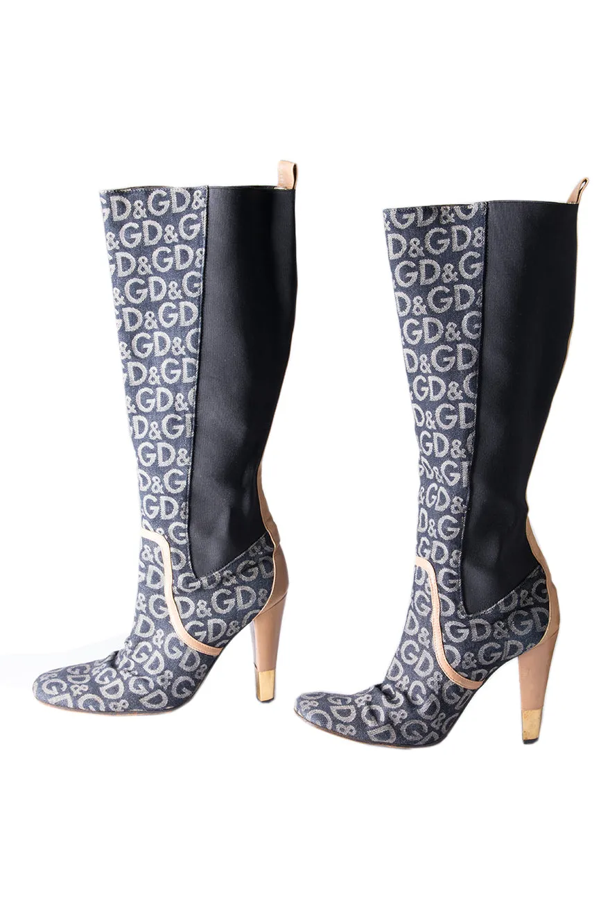 Monogram Boots