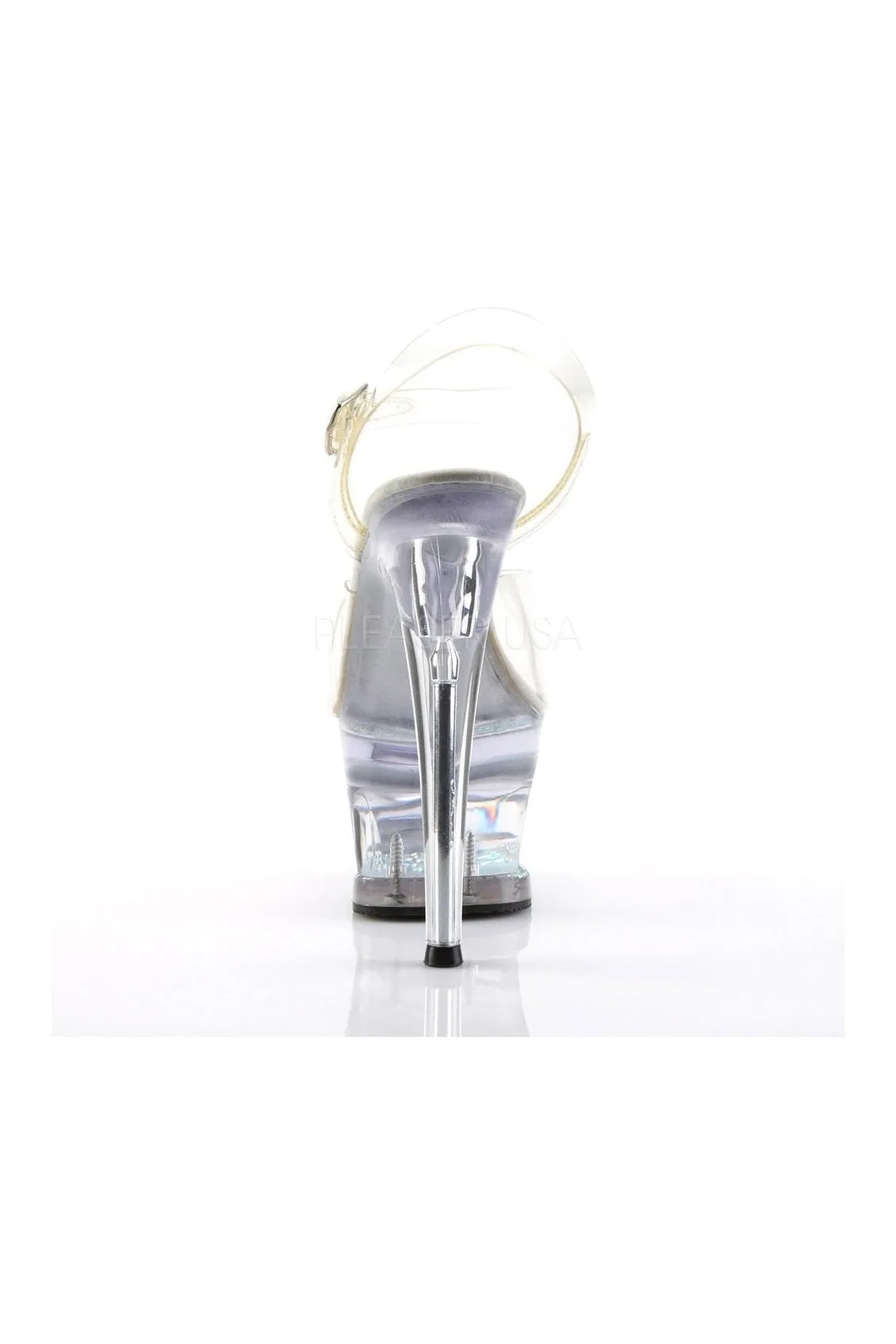 MOON-708DM Platform Sandal  | Clear Vinyl