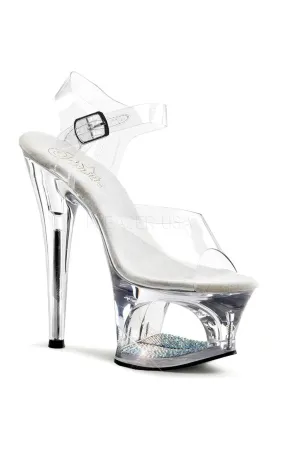 MOON-708DM Platform Sandal  | Clear Vinyl
