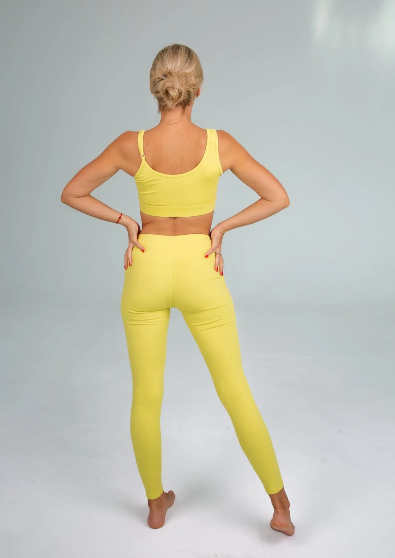 NEW ARRIVAL ''Ukraine''  yellow - 2 piece Yoga Set (Top Leggings)