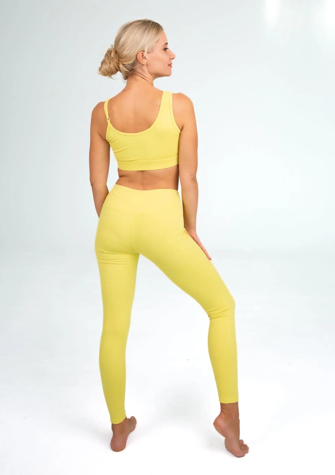 NEW ARRIVAL ''Ukraine''  yellow - 2 piece Yoga Set (Top Leggings)